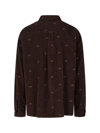 ERL Unisex Shirts Brown Cotton