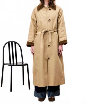 FRNCH Sand Trench Coat In Beige
