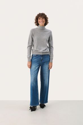 Part Two Pullover Slim fit grey