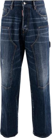 Dsquared2 Navy Blue Mid Rise Jeans