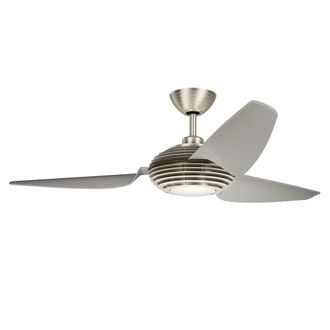 Elstead Lighting Ventilador de techo 152 cm acero inoxidable cepillado