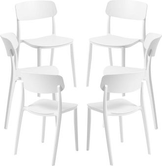 Regalos Miguel Regalos Miguel - Packs Sillas Jard&iacute;n - Pack 6 Sillas Bri - Blanco