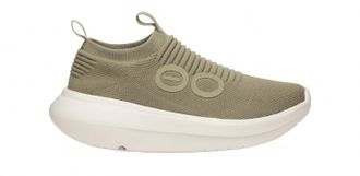 Oofos Mens Oomy Zen Slip-On Shoe In Chalk/ Foliage