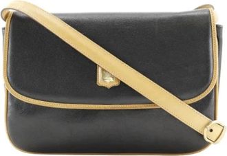 Celine Pre-owned Leather celine-bags - Dames - Vintage Schoudertas - Zwart - ONE Size - Leer - Vintage