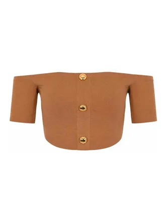 Elisabetta Franchi Dairy Viscose Knit Top