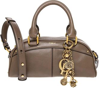 Chlo&eacute; Small Leather Bowling Bag