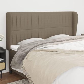 vidaXL Cabecero Con Orejas De Tela Gris Taupe 163x23x118/128 Cm Vidaxl