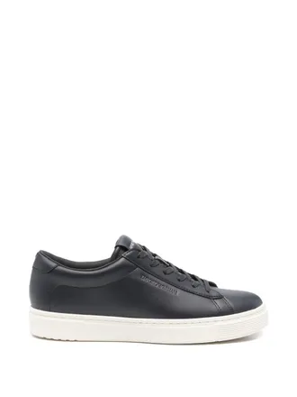Emporio Armani Mens Leather Sneakers