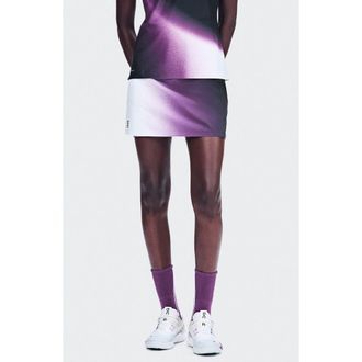 On Court Split Swing Performance Skirt in White/cassis at Nordstrom, Size X-Small