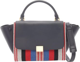 Celine Pre-owned Celine Small Multicolor Canvas and Leather Trapeze Satchel Ladies 7Q5CP1J6NRS4J413