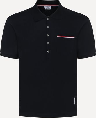 Thom Browne Polo in cotone a maniche corte Man 4