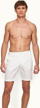 Orlebar Brown Dane Longest-Length Swim Shorts in White at Nordstrom, Size 32