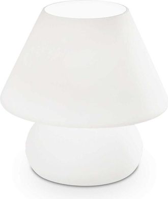 Ideal Lux Prato - Lámpara de mesa grande 1 luz Blanca, E27 - Ideal Lux
