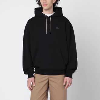 Burberry Black sweatshirt with Check-pattern inserts