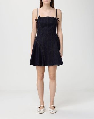 Self Portrait Abito mini Self-Portrait in denim di cotone