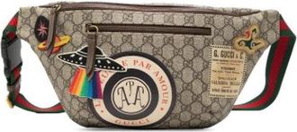 Gucci Pre-owned Canvas Belt Bag - Dames - Vintage Heuptassen - Beige - ONE Size - Vintage