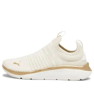 Puma (WMNS) PUMA Softride Pro Echo Slip Metal Running Shoes White Gold 378782-02