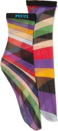 Pucci Calzini con stampa Iride - Viola