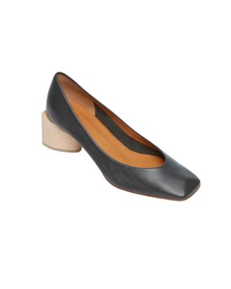 Coclico Womens Icy Pump Shoe In Black Leather Natural