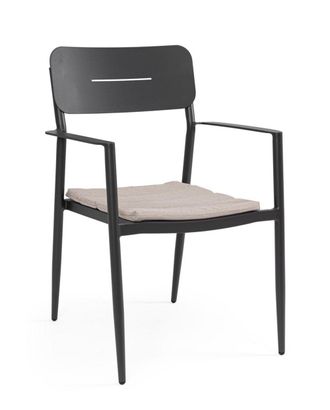 Outdoor Living Conjunto de 2 sillas de aluminio olefina antracita