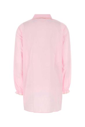Prada Womens Pink Cotton Blouse Rosa Co-Trochusniloticus Camicie Shirt