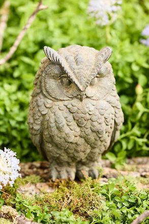 Terrain Cast Iron Owl, 8 Gray