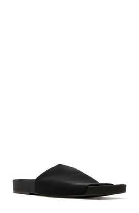 La Canadienne Vibrant Slide Sandal in Black Micro Stretch at Nordstrom Rack, Size 7