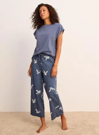 Miiyu Womens Soothing tone pyjama capri pant