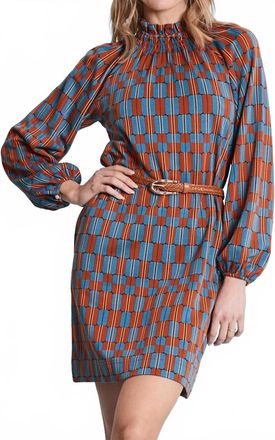 Tyler Böe Pammie Mock Neck Mini Dress In Multi