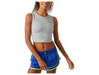 Free People Movement Free Throw Muscle Tank Top Womens Clothing Heather Grey : XL (Womens 14), Elastane/Nylon