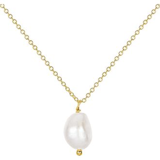 Untamed Petals Lexi Freshwater Pearl Pendant in Gold at Nordstrom
