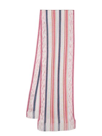 Missoni Sjaal met zigzag patroon - Wit