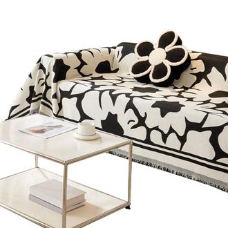 OEM Funda De Sof&aacute; Elegante Con Estampado Floral, Transpirable, - Negra 180 X 260