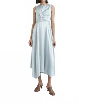 Roksanda Ilincic Brida Silk Satin Dress In Saltwater