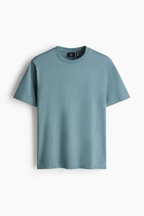 H&M COOLMAX-T-Shirt Regular Fit - Blaugr&uuml;n