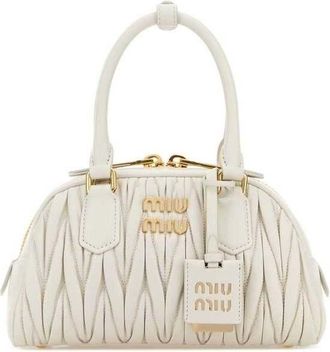 Miu Miu Arcadie Top Handle Bag White