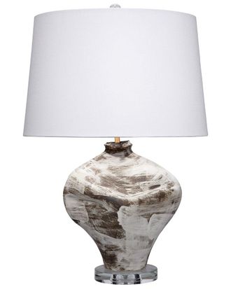 Jamie Young Co. Maurice Ceramic Table Lamp With Linen Shade