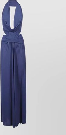 Amazu&igrave;n livia dress draped halter neckline maxi