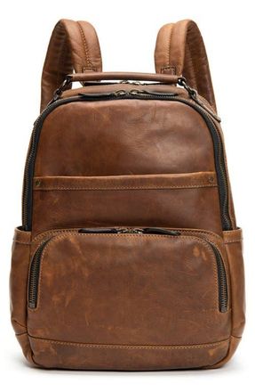 Frye Logan Leather Backpack in Dark Brown at Nordstrom