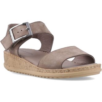 Hush Puppies Ellie Leren Vrouwen Fossiel Sandalen