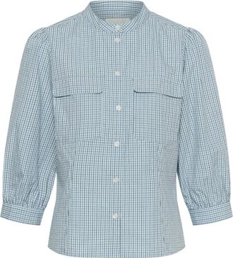 Part Two Chinette Blouse - Dames - Blouses - Grijs - S - Katoen - Overhemden