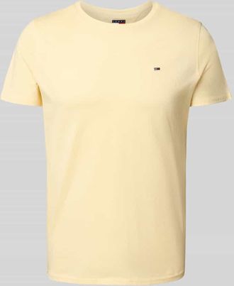 Tommy Jeans Regular Fit T-Shirt aus reiner Baumwolle in Hellgelb, Größe XXL