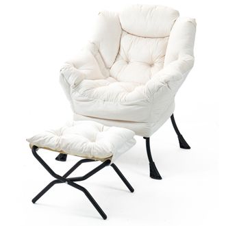 STILVORA Stilvora Sedia Da Ufficio Ergonomica Con Poggiapiedi E Supporto Lombare Ad Aria, Pelle, Nero