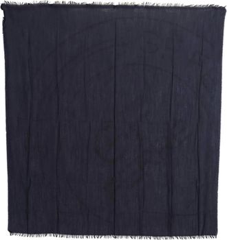 Gianfranco Ferre Winter Scarves, female, Blue, Size: ONE SIZE Chic Fringed Womens Scarf Dark Blue
