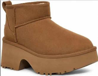 UGG Womens Classic Ultra Mini Boots In Chestnut