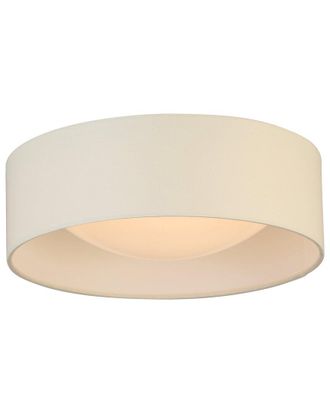 Eglo Eglo Orme Integrated Led 12 Ceiling Light With White Fabric Shade & White Acrylic Diffuser