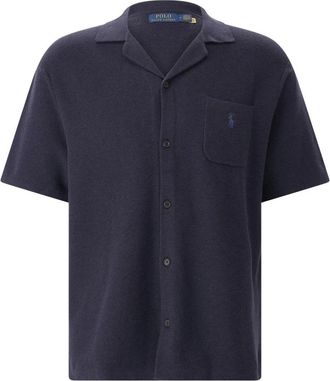 Polo Ralph Lauren Short Sleeve Shirts - Heren - Korte mouwen Overhemden - Blauw - M - Katoen - Overhemden