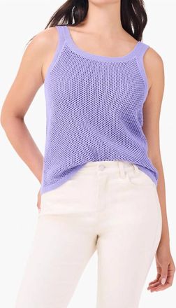 Nic+Zoe Mesh Stitch Tank Top In Lavender