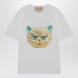 Valentino Garavani T-Shirt With Le Chat De La Maison Print