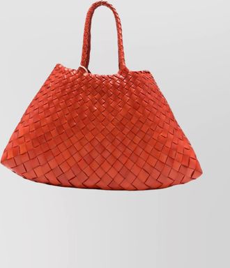 Dragon Diffusion santa croce small leather tote bag